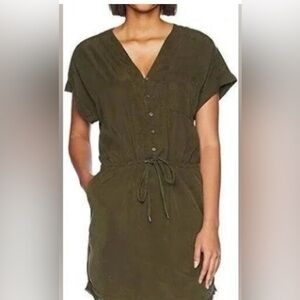 PAIGE Khaki Shirt Dress size L 
100% Tencel / Lyocell